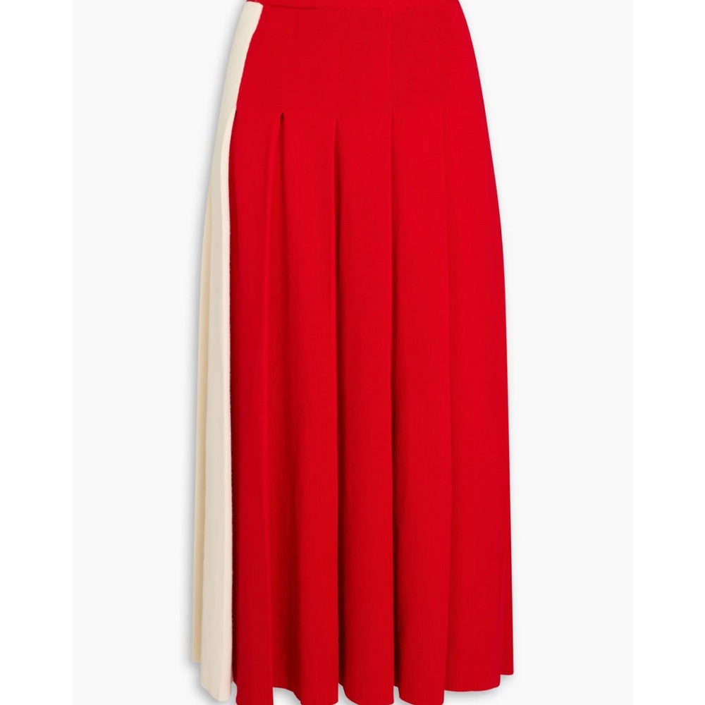 Gucci fine wool pleated maxi-skirt